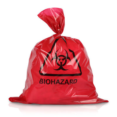 品質  Custom Autoclave ISO9001 Red Medical Waste Bags 65MIC LDPE HDPE 工場