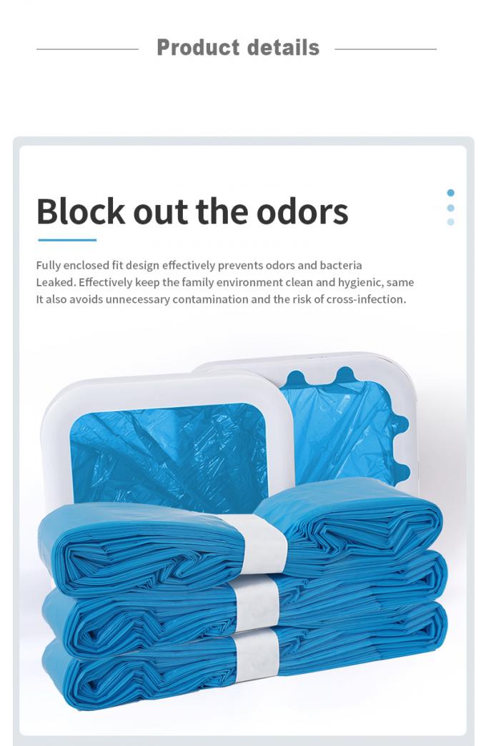 オーダーメイド 青色 26cm HDPE 猫のゴミ袋 精霊のバケツ 4