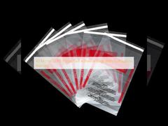 40ミクロンLDPEプラスチック自己粘着袋、窒息警告付き