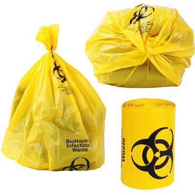 HDPE材料のプラスチック印刷された黄色いBiohazardのヘルスケアはさみ金