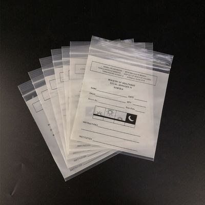 丸薬分配のための防水LDPEの多ポリ袋の薬のZiplock