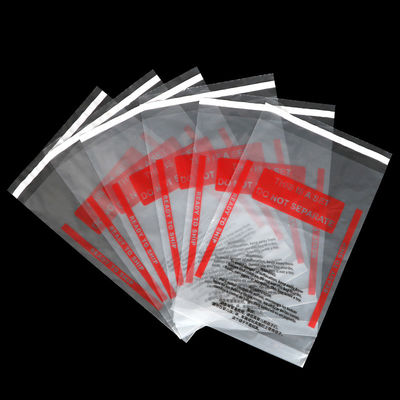 窒息の警告を用いる40ミクロンLDPEのプラスチック自己接着袋