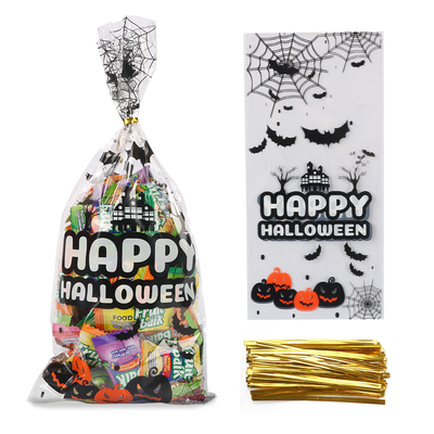 150部分のハロウィンのセロハン袋を印刷しているPP LDPEの顧客