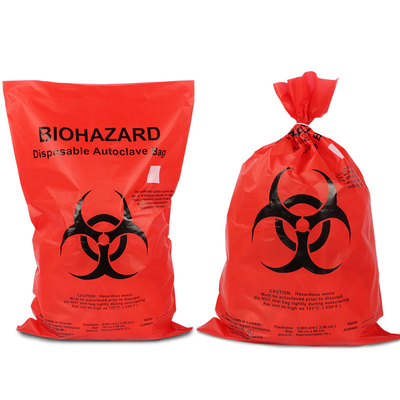 グラビア印刷の印刷を用いるHDPEのBiohazardous不用な袋はサイズをカスタマイズする